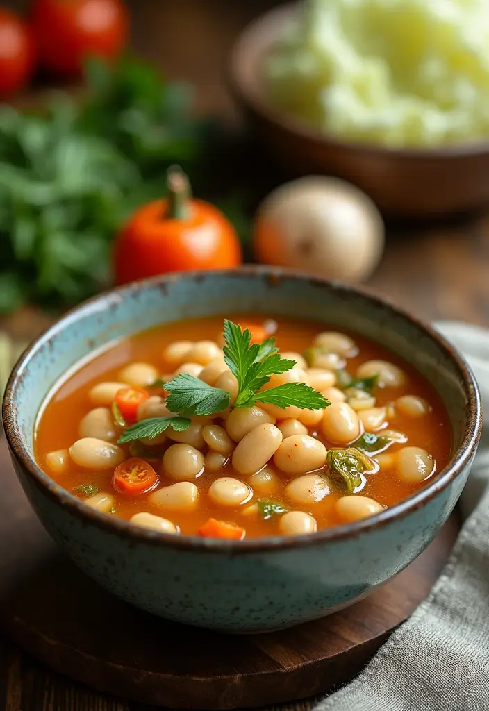 30 High-Protein Soup Recipes to Keep You Full and Energized - 29. Cabbage and Bean Soup