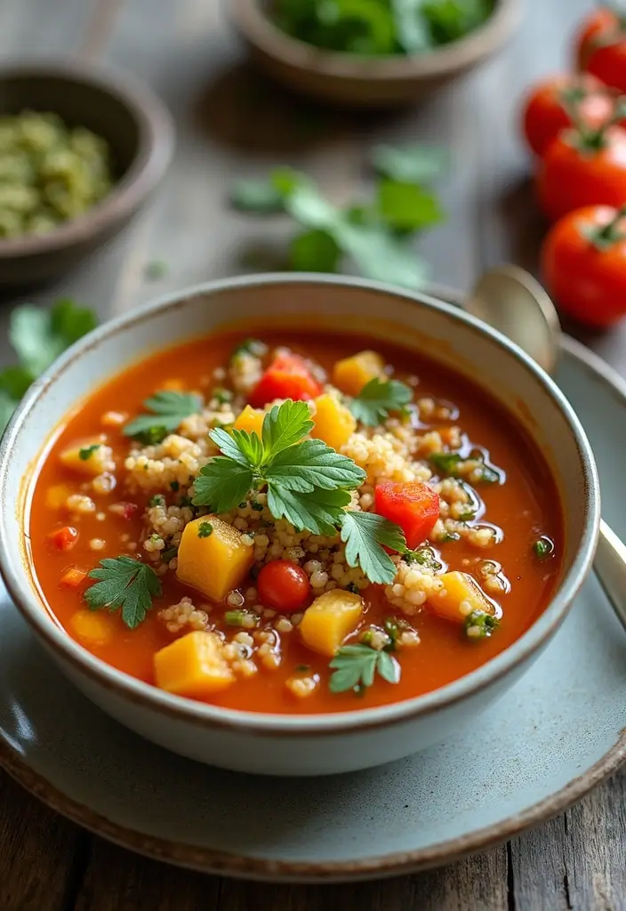 30 High-Protein Soup Recipes to Keep You Full and Energized - 4. Hearty Quinoa and Vegetable Soup