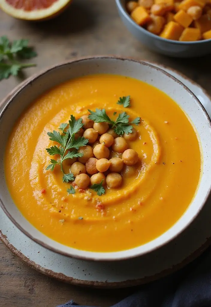 30 High-Protein Soup Recipes to Keep You Full and Energized - 9. Butternut Squash and Chickpea Soup