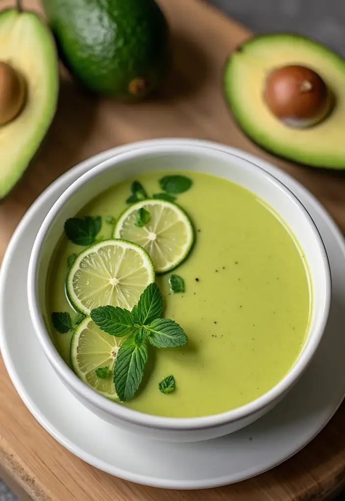 30 Mediterranean Soup Recipes That Taste Like Sunshine - 14. Creamy Avocado Soup