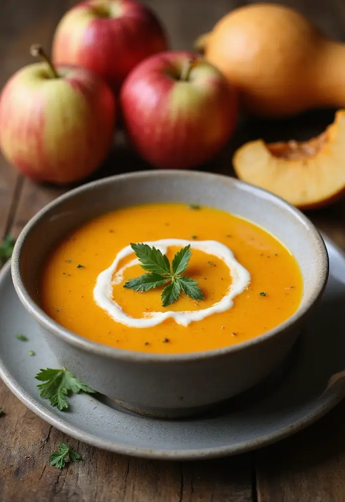 30 Mediterranean Soup Recipes That Taste Like Sunshine - 23. Apple and Butternut Squash Soup