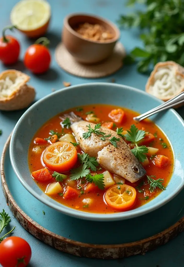 30 Mediterranean Soup Recipes That Taste Like Sunshine - 9. Mediterranean Fish Soup