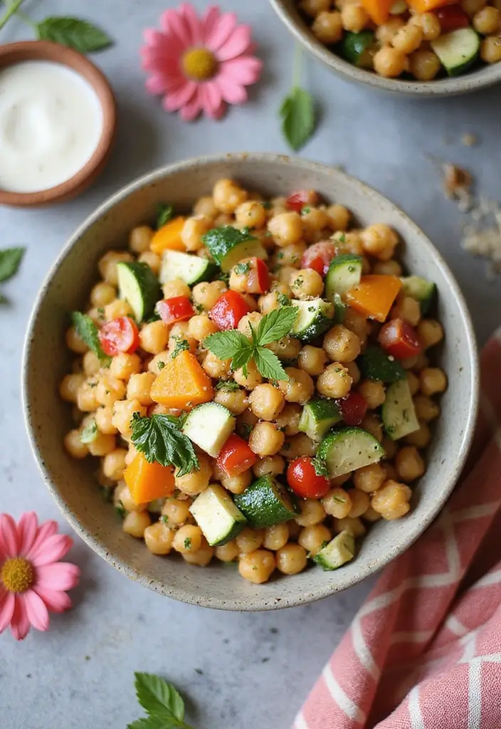 30 Noodle Salad Recipes for a Fresh Twist on Pasta 67 30 Noodle Salad Recipes for a Fresh Twist on Pasta - 11. Chickpea Pasta Salad