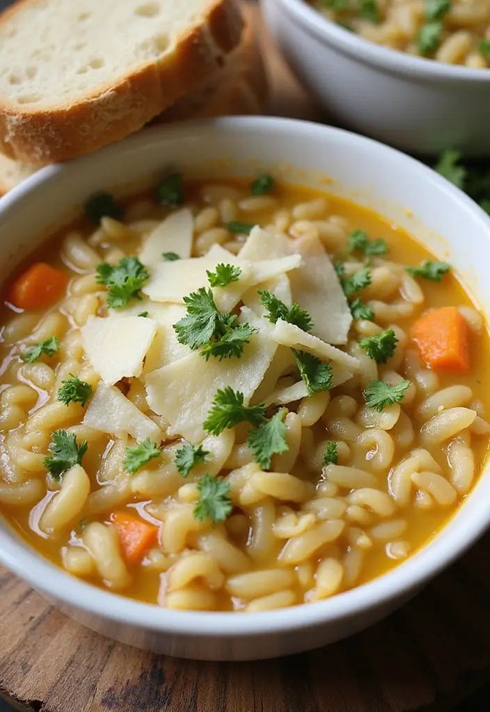 30 Orzo Soup Recipes You’ll Want to Make Again and Again 148 30 Orzo Soup Recipes You’ll Want to Make Again and Again - 22. Savory Garlic and Orzo Soup