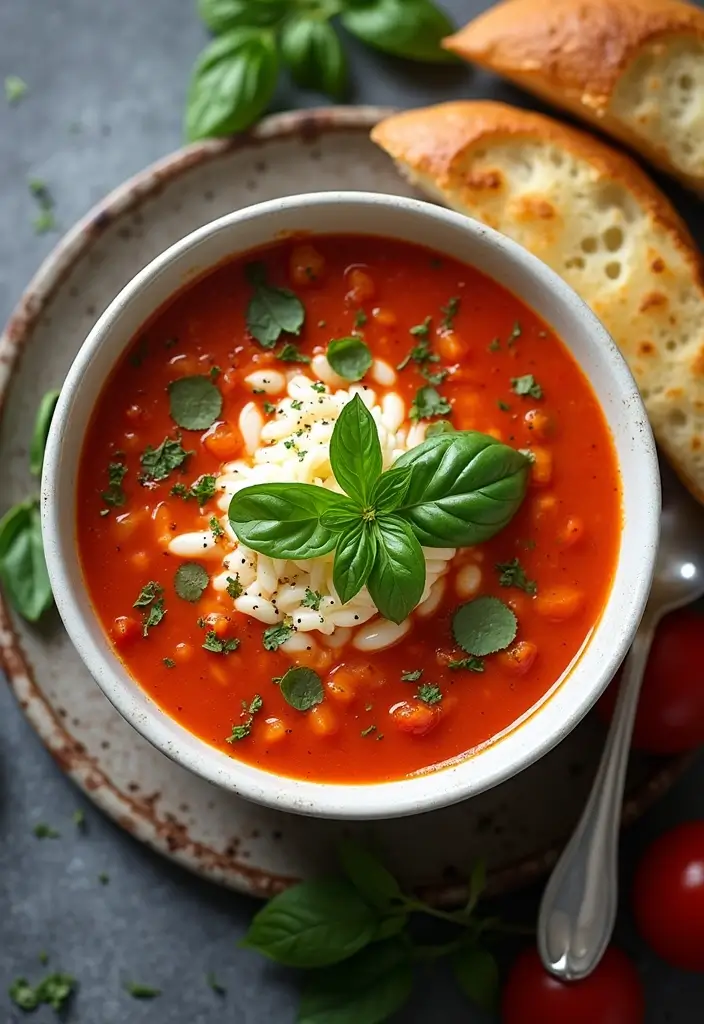30 Orzo Soup Recipes You’ll Want to Make Again and Again 155 30 Orzo Soup Recipes You’ll Want to Make Again and Again - 23. Tomato and Basil Orzo Soup