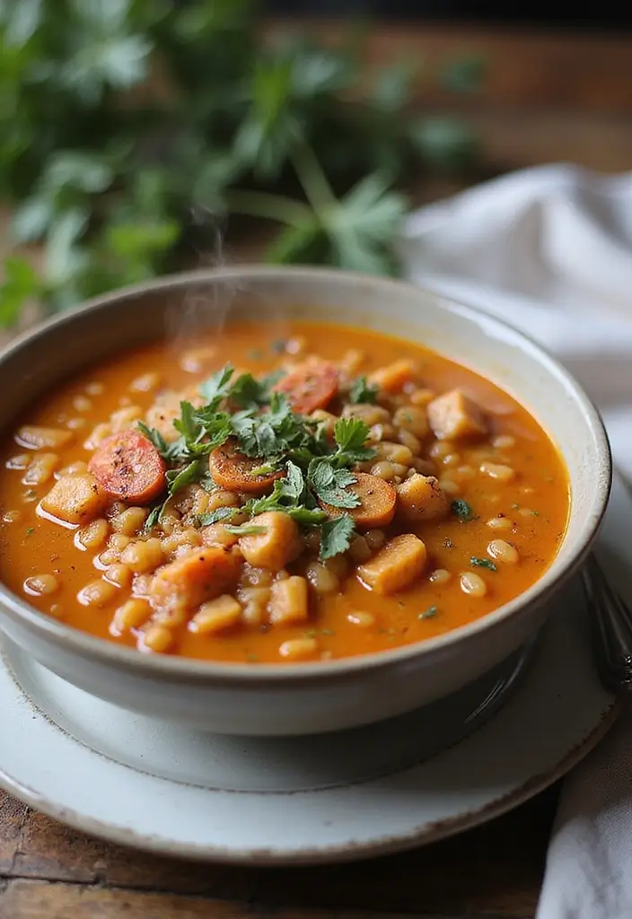 30 Orzo Soup Recipes You’ll Want to Make Again and Again 179 30 Orzo Soup Recipes You’ll Want to Make Again and Again - 27. Spiced Red Lentil and Orzo Soup