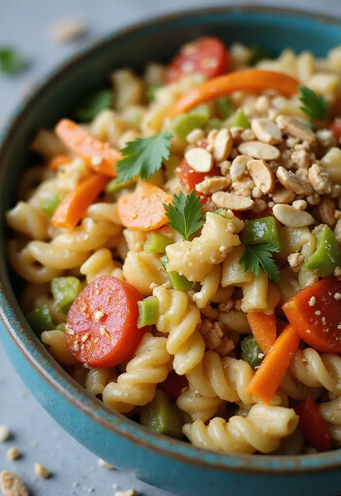 30 Pasta Salad Recipes That Are Perfect for Any Occasion 93 30 Pasta Salad Recipes That Are Perfect for Any Occasion - 15. Thai Peanut Pasta Salad