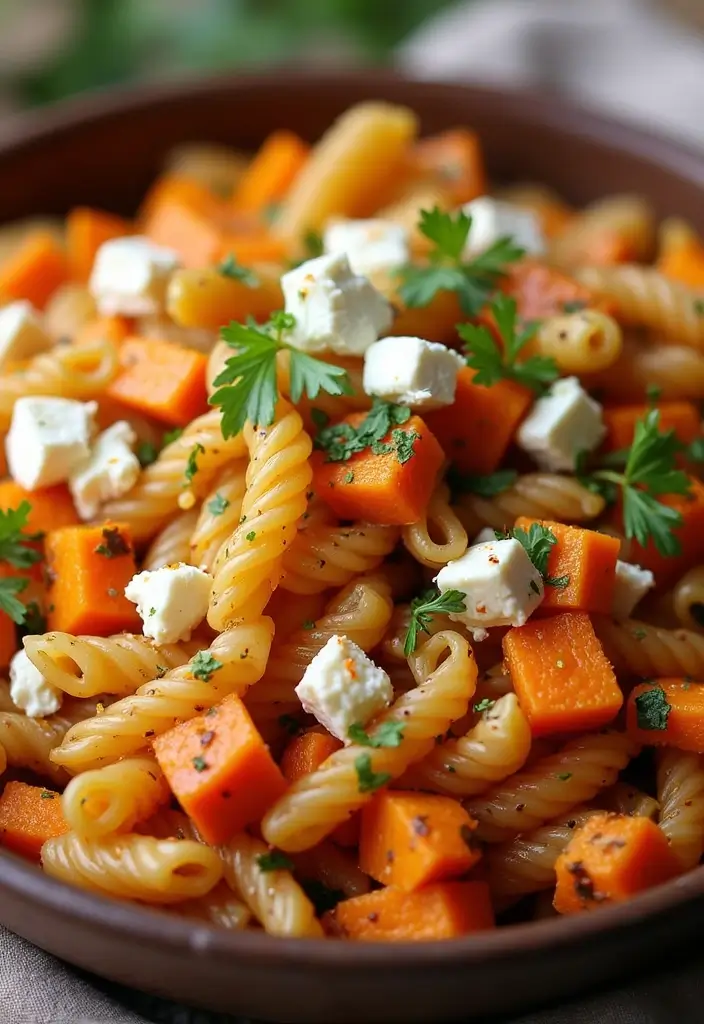 30 Pasta Salad Recipes That Are Perfect for Any Occasion 107 30 Pasta Salad Recipes That Are Perfect for Any Occasion - 17. Sweet Potato Pasta Salad