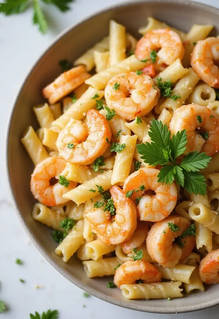 30 Pasta Salad Recipes That Are Perfect for Any Occasion 164 30 Pasta Salad Recipes That Are Perfect for Any Occasion - 26. Garlic Butter Shrimp Pasta Salad