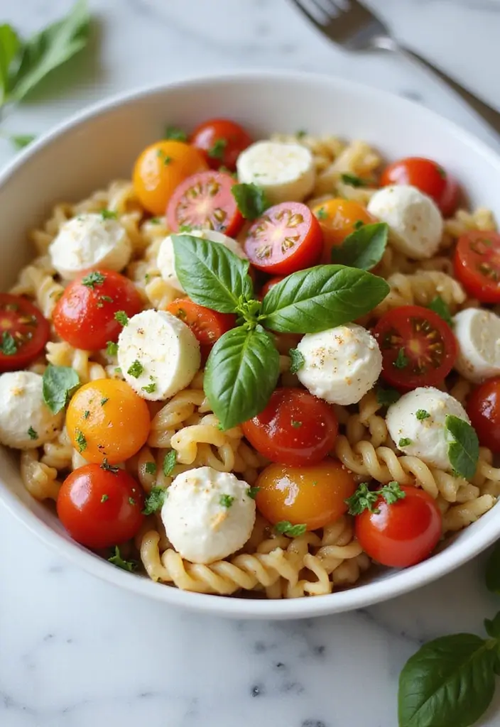 30 Pasta Salad Recipes That Are Perfect for Any Occasion 20 30 Pasta Salad Recipes That Are Perfect for Any Occasion - 4. Caprese Pasta Salad