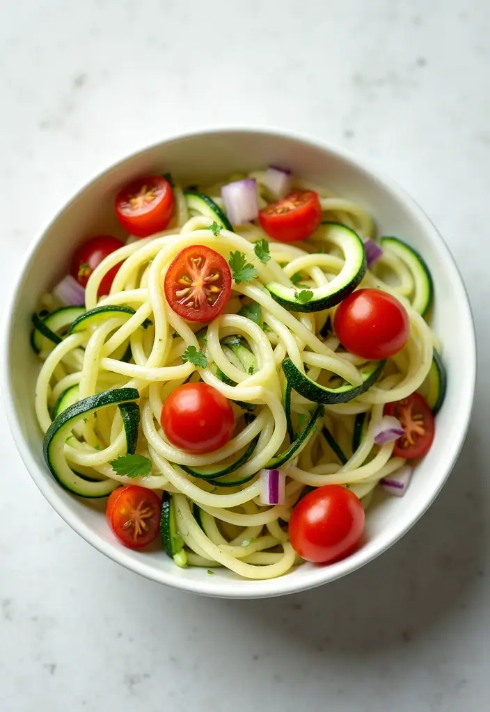 30 Pasta Salad Recipes That Are Perfect for Any Occasion 41 30 Pasta Salad Recipes That Are Perfect for Any Occasion - 7. Zucchini Noodle Pasta Salad