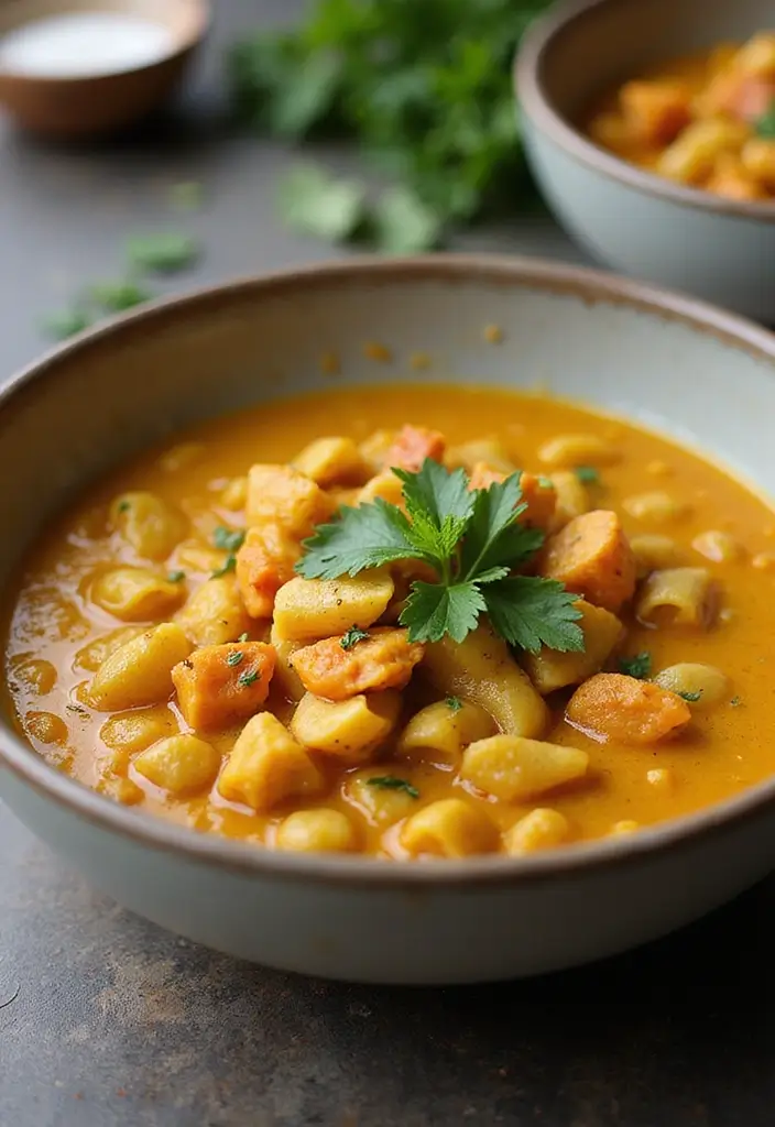 30 Pasta Soup Recipes Perfect for Cozy Evenings - 22. Curry Coconut Lentil Pasta Soup