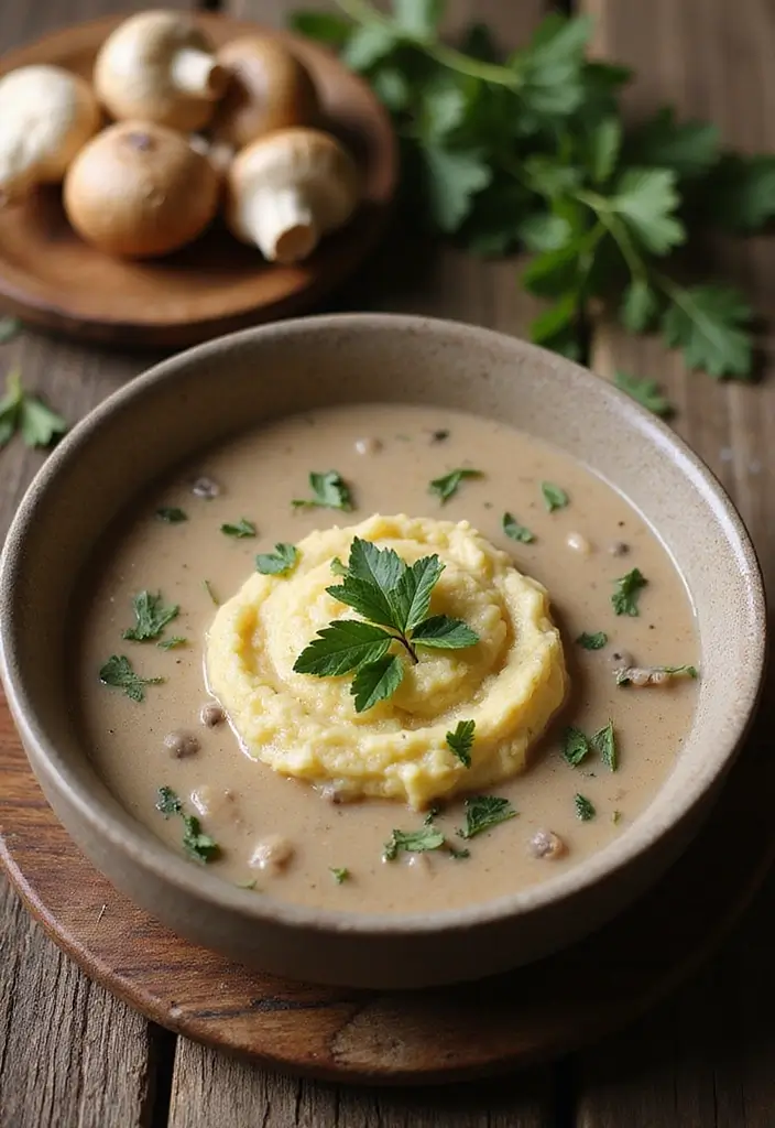 30 Pastina Soup Recipes Just Like Grandma Made - 4. Creamy Mushroom Pastina Soup