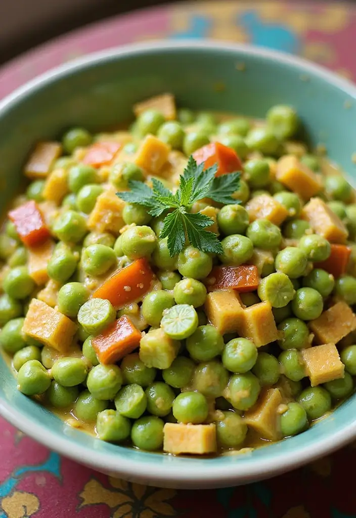 30 Pea Salad Recipes for a Refreshing Side Dish - 13. Curried Pea Salad