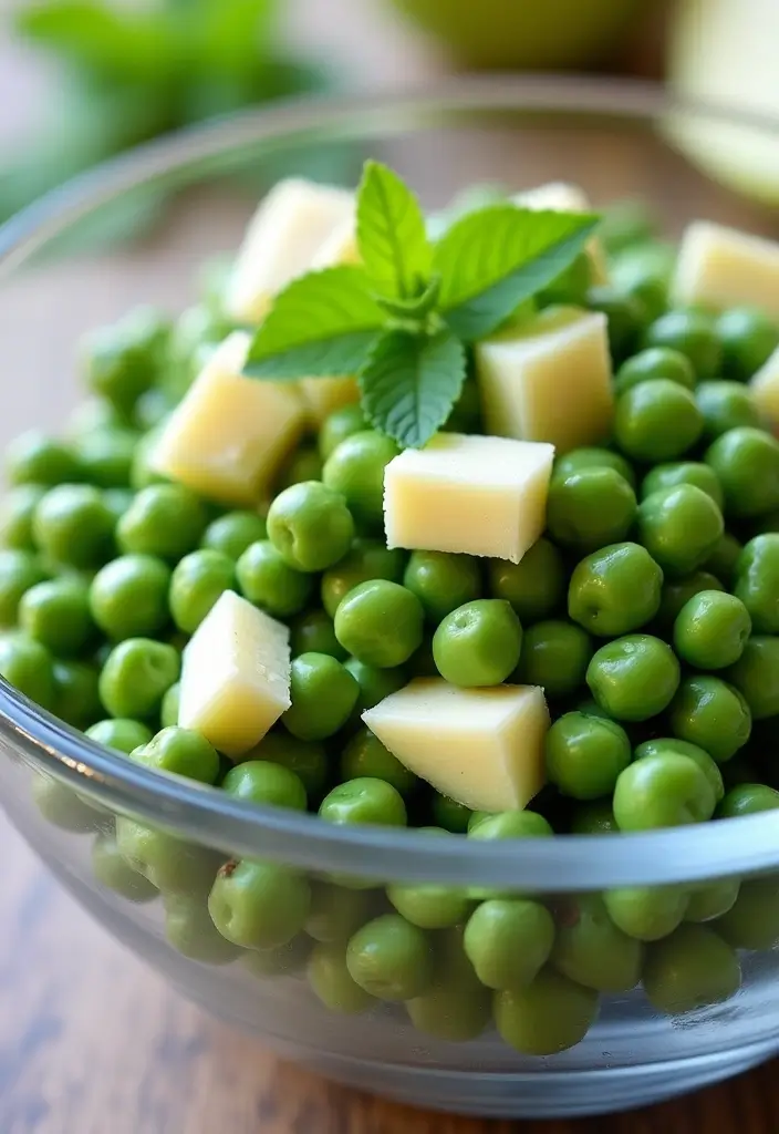 30 Pea Salad Recipes for a Refreshing Side Dish - 15. Pea Salad with Cheese and Apples