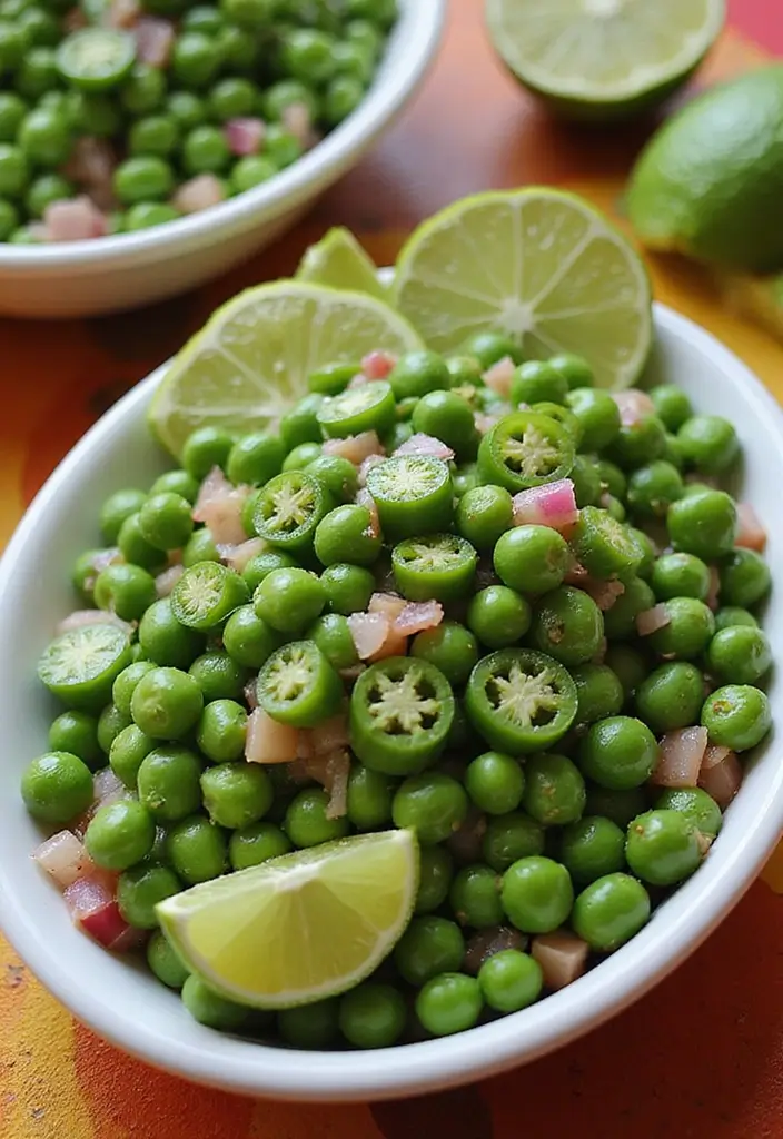 30 Pea Salad Recipes for a Refreshing Side Dish - 6. Spicy Pea Salad with Jalapeños