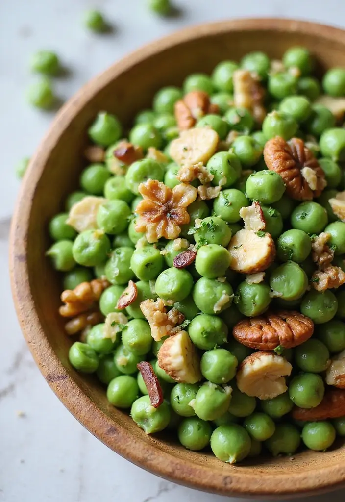 30 Pea Salad Recipes for a Refreshing Side Dish - 8. Pea Salad with Nuts and Seeds