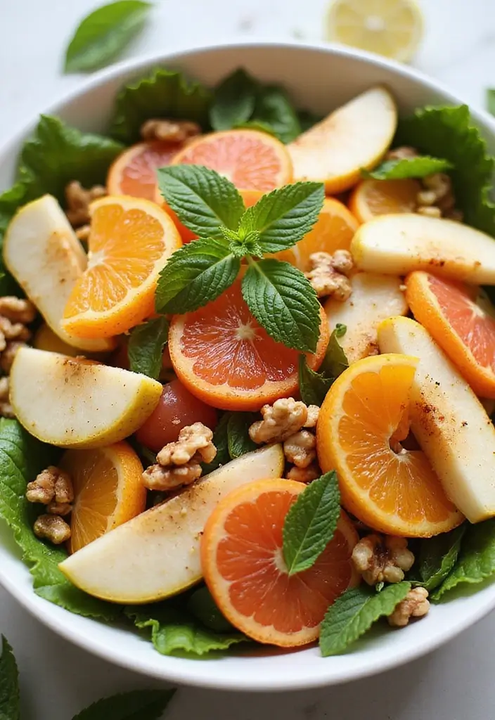 30 Pear Salad Recipes That Are Sweet and Sophisticated - 12. Citrus Pear Salad