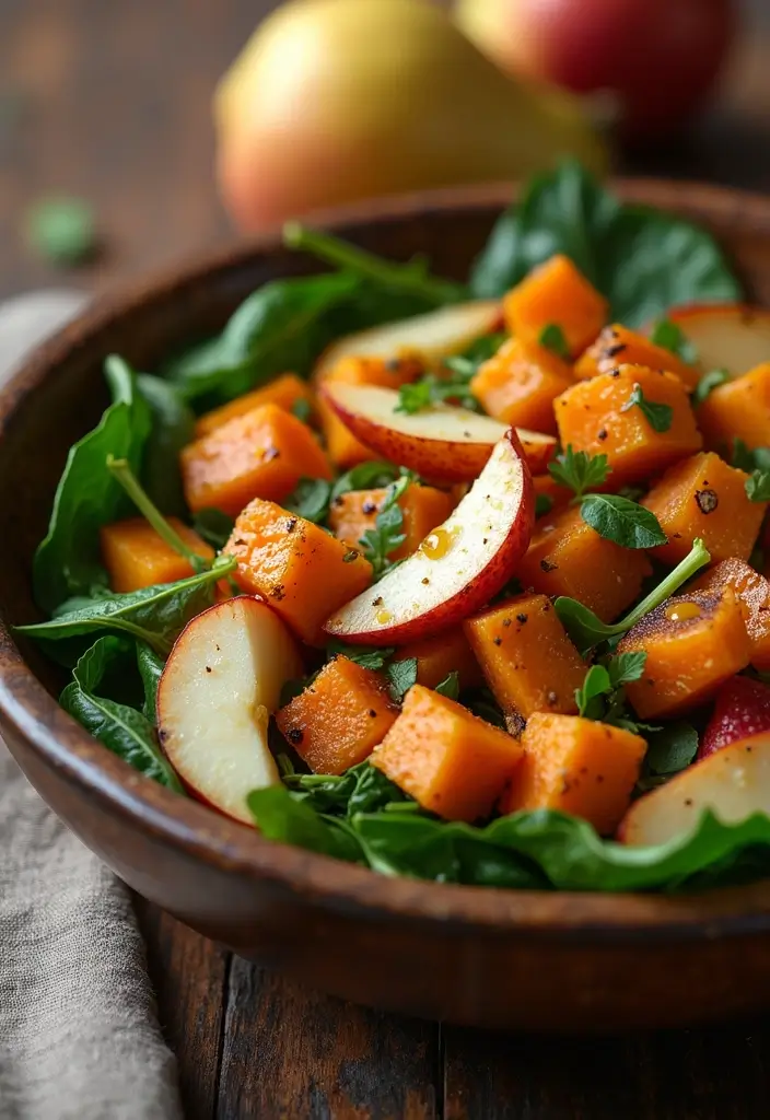30 Pear Salad Recipes That Are Sweet and Sophisticated - 17. Pear and Sweet Potato Salad