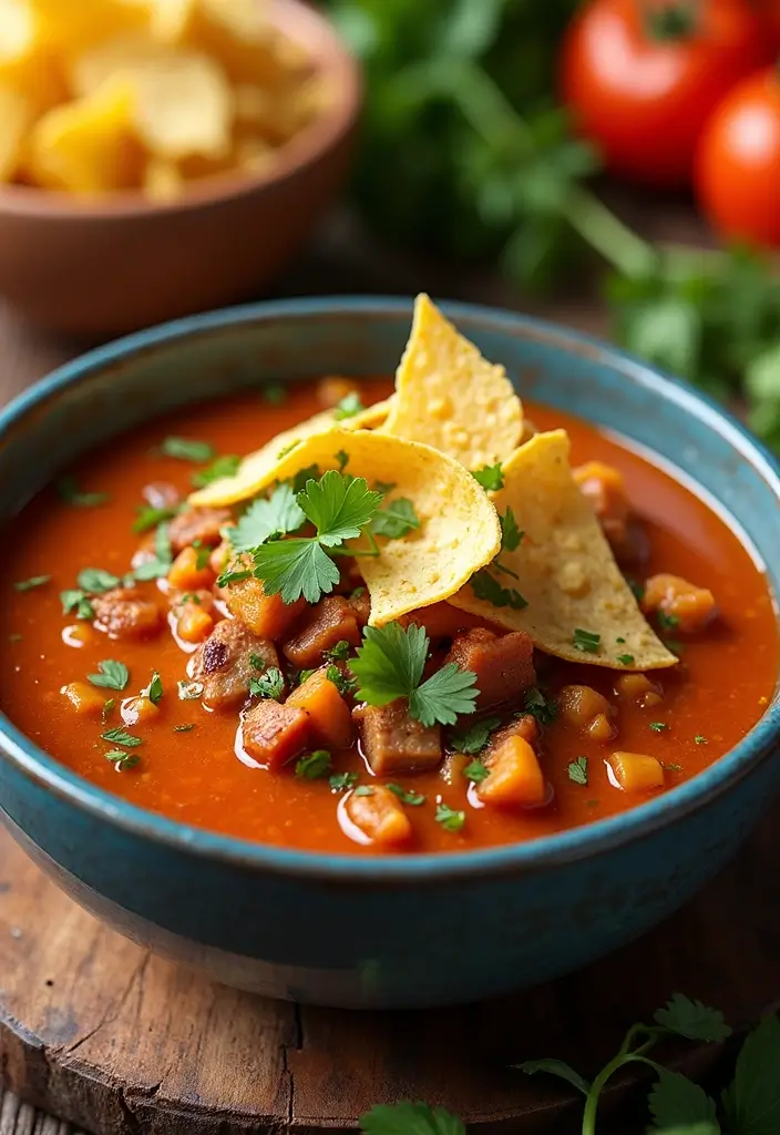 30 Pork Soup Recipes That Are Hearty and Savory 60 30 Pork Soup Recipes That Are Hearty and Savory - 10. Pork Tortilla Soup