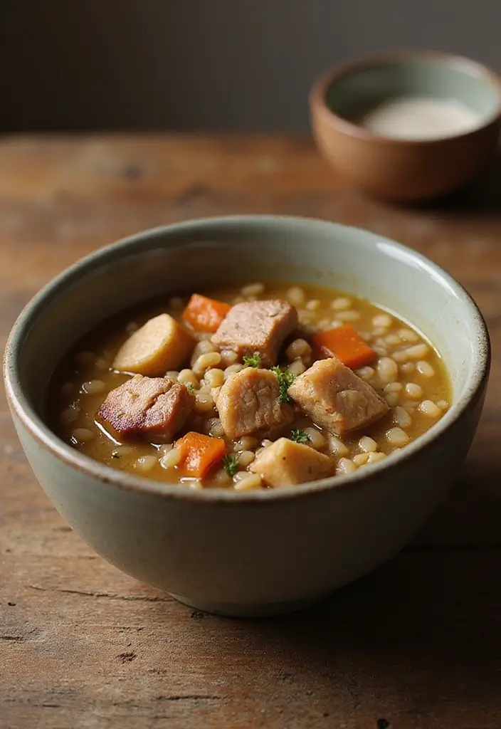 30 Pork Soup Recipes That Are Hearty and Savory 93 30 Pork Soup Recipes That Are Hearty and Savory - 15. Pork and Barley Soup
