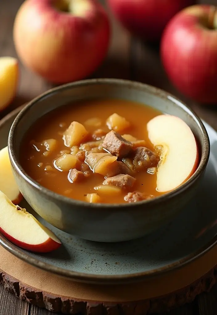 30 Pork Soup Recipes That Are Hearty and Savory 147 30 Pork Soup Recipes That Are Hearty and Savory - 23. Pork and Apple Cider Soup