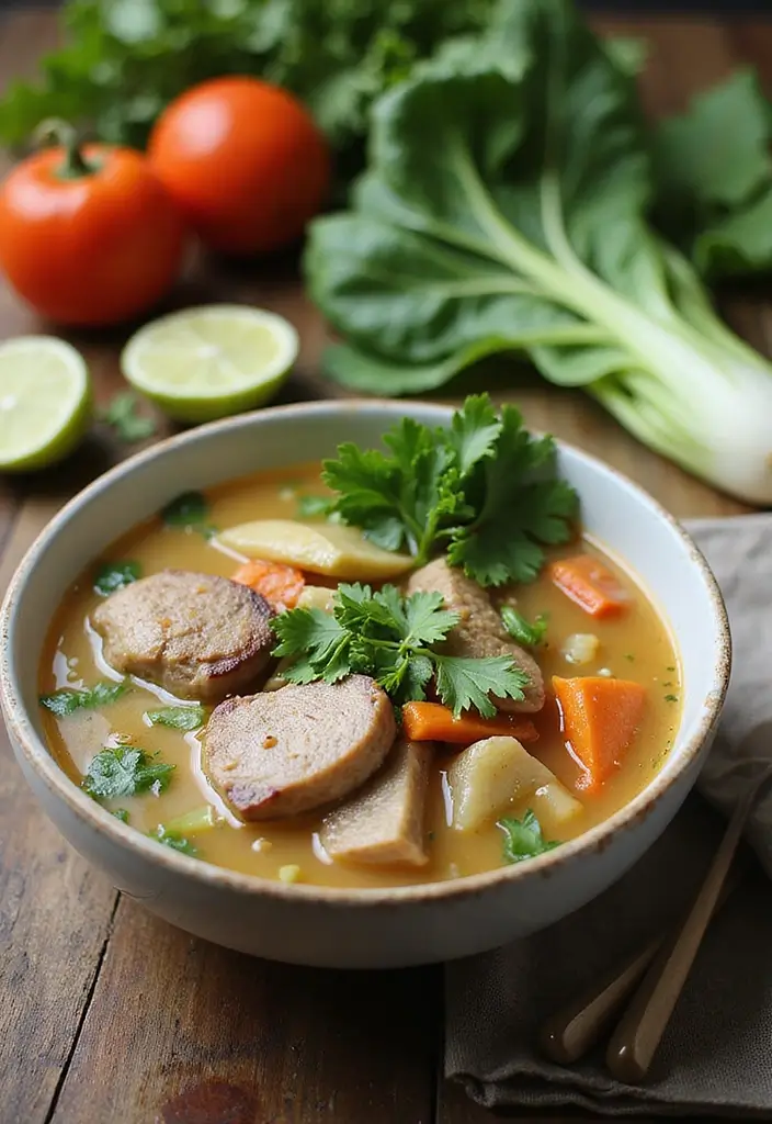 30 Pork Soup Recipes That Are Hearty and Savory 166 30 Pork Soup Recipes That Are Hearty and Savory - 26. Pork and Bok Choy Soup