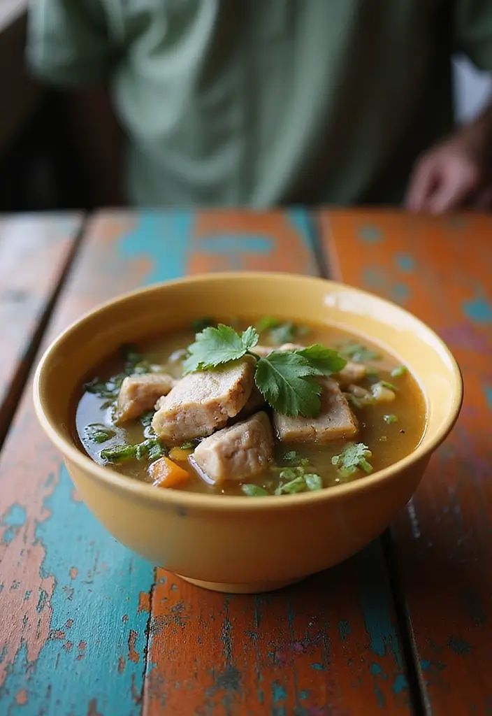 30 Pork Soup Recipes That Are Hearty and Savory 173 30 Pork Soup Recipes That Are Hearty and Savory - 27. Pork and Herb Soup