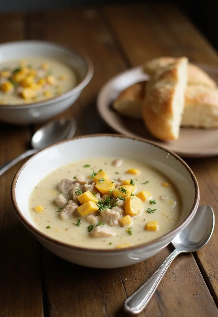 30 Pork Soup Recipes That Are Hearty and Savory 13 30 Pork Soup Recipes That Are Hearty and Savory - 3. Creamy Pork and Corn Chowder