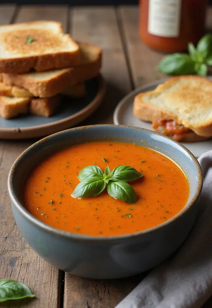 30 Quick and Easy Soup Recipes Ready in 30 Minutes - 1. Classic Tomato Basil Soup