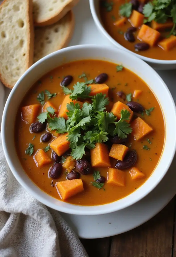 30 Quick and Easy Soup Recipes Ready in 30 Minutes - 11. Sweet Potato and Black Bean Soup