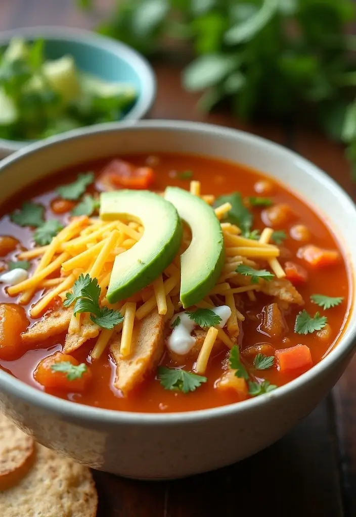 30 Quick and Easy Soup Recipes Ready in 30 Minutes - 17. Chicken Tortilla Soup