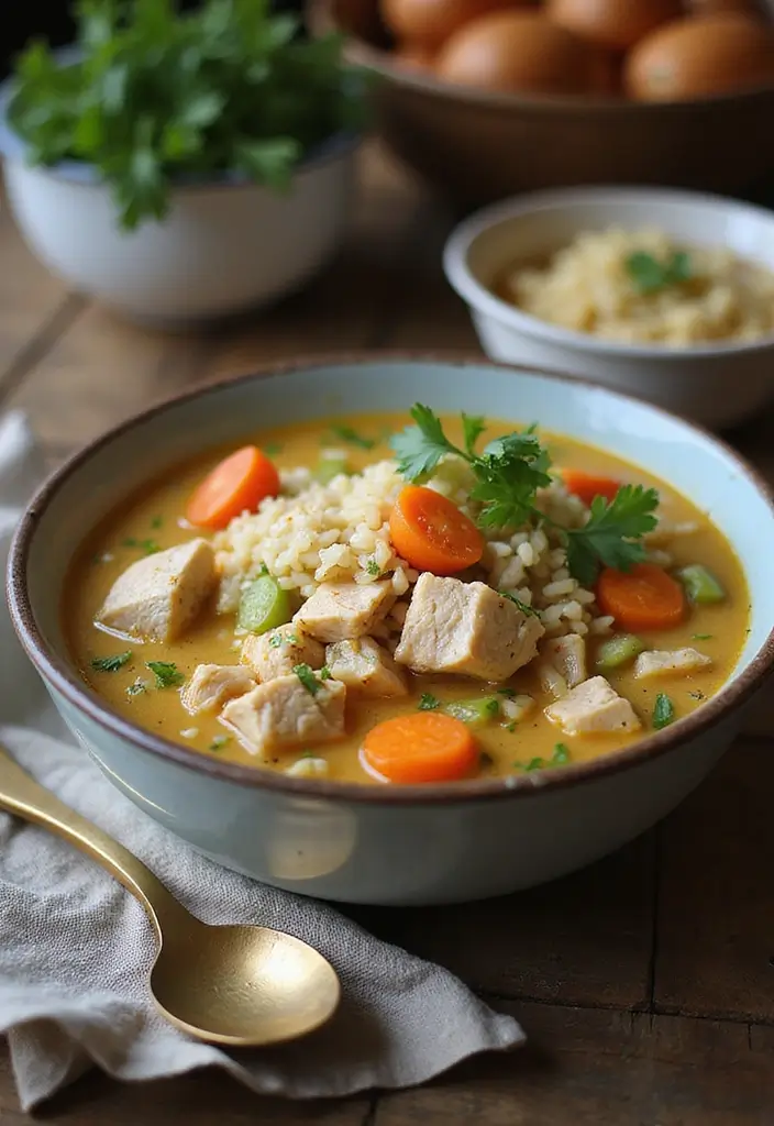30 Quick and Easy Soup Recipes Ready in 30 Minutes - 20. Chicken and Rice Soup