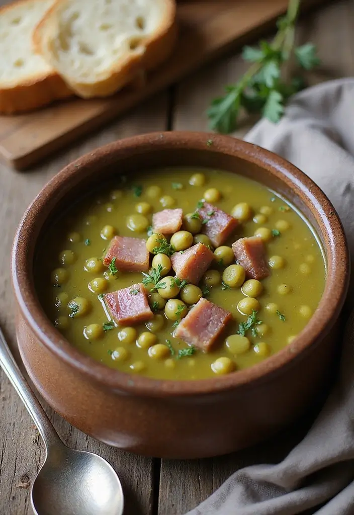 30 Quick and Easy Soup Recipes Ready in 30 Minutes - 25. Split Pea Soup