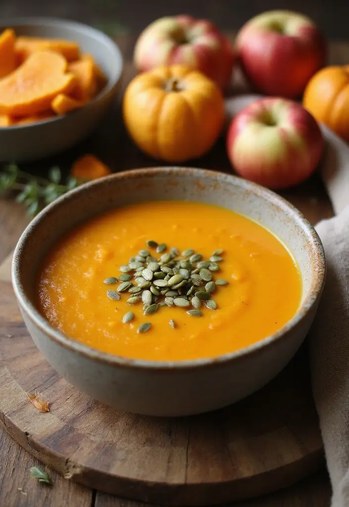 30 Quick and Easy Soup Recipes Ready in 30 Minutes - 27. Butternut Squash and Apple Soup