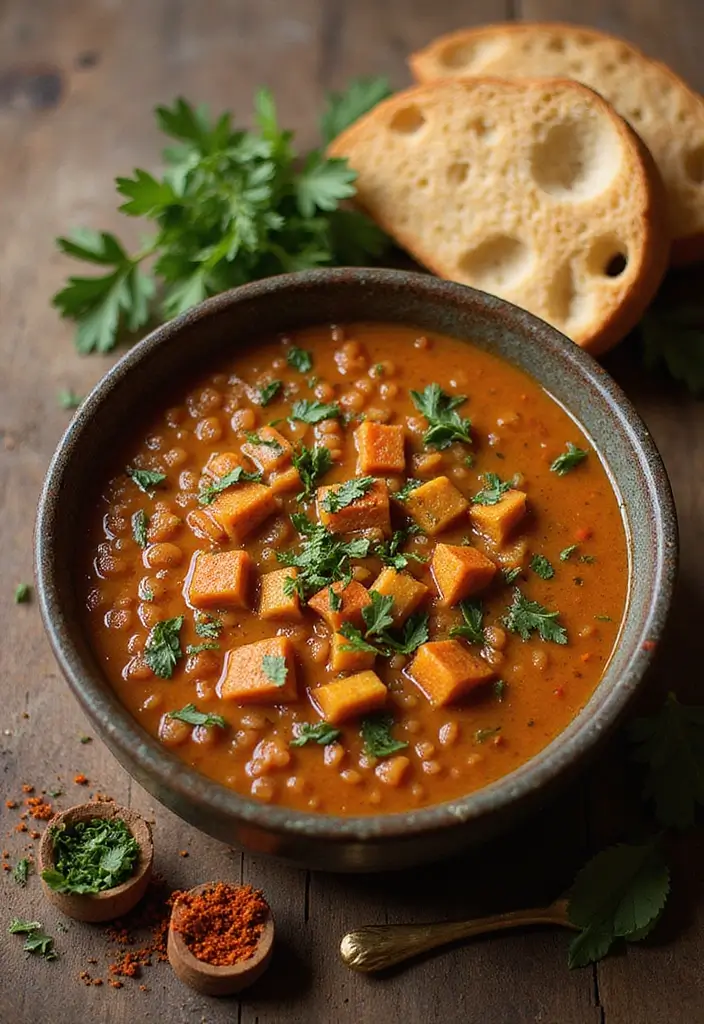 30 Quick and Easy Soup Recipes Ready in 30 Minutes - 6. Moroccan Lentil Soup