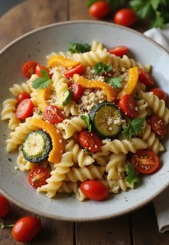 30 Ranch Pasta Salad Recipes for Creamy Tangy Flavor - 11. Ranch Pasta Salad with Roasted Vegetables