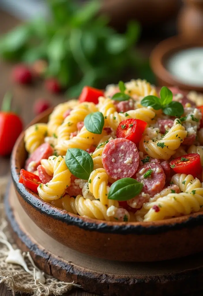 30 Ranch Pasta Salad Recipes for Creamy Tangy Flavor - 16. Italian Ranch Pasta Salad