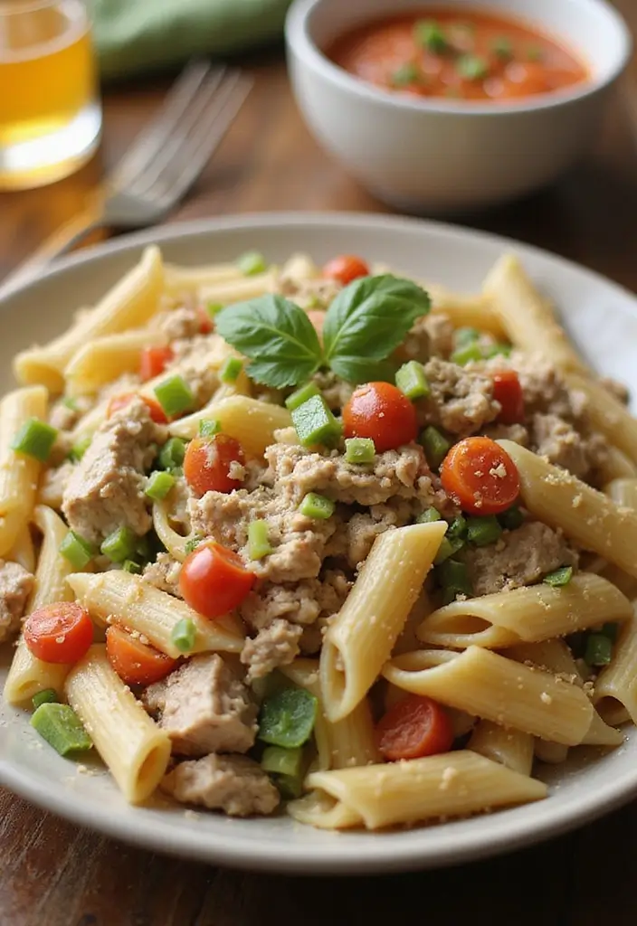 30 Ranch Pasta Salad Recipes for Creamy Tangy Flavor - 21. Ranch Pasta Salad with Ground Turkey