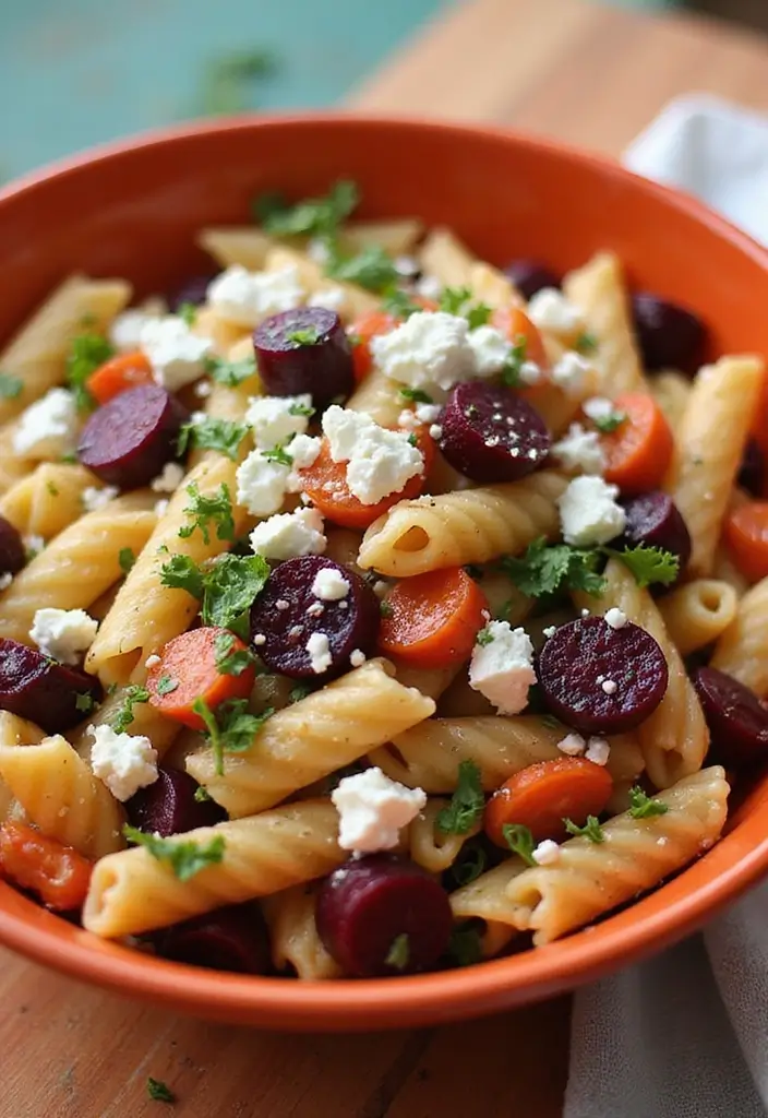 30 Ranch Pasta Salad Recipes for Creamy Tangy Flavor - 23. Ranch Pasta Salad with Beetroot