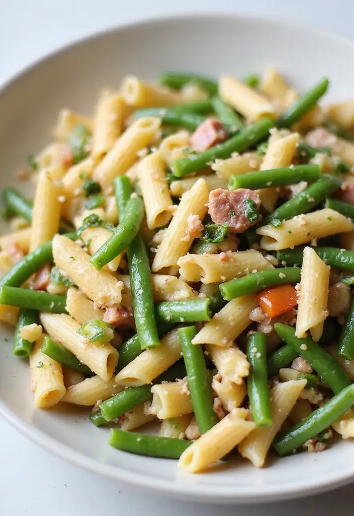 30 Ranch Pasta Salad Recipes for Creamy Tangy Flavor - 24. Ranch Pasta Salad with Green Beans