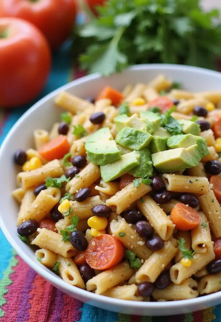 30 Ranch Pasta Salad Recipes for Creamy Tangy Flavor - 4. Southwest Ranch Pasta Salad