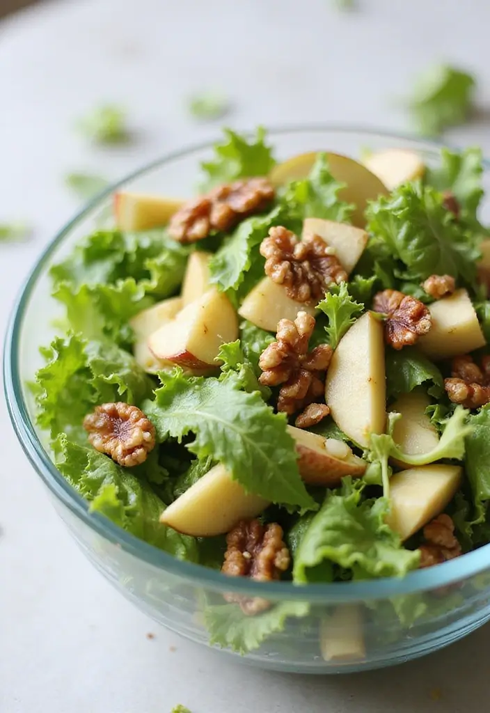 30 Raw Salad Recipes That Are Fresh and Full of Crunch - 10. Crunchy Apple Salad with Walnuts