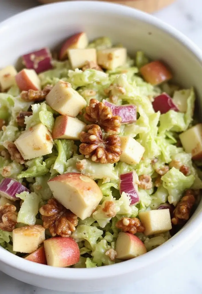30 Raw Salad Recipes That Are Fresh and Full of Crunch - 17. Cabbage and Apple Salad