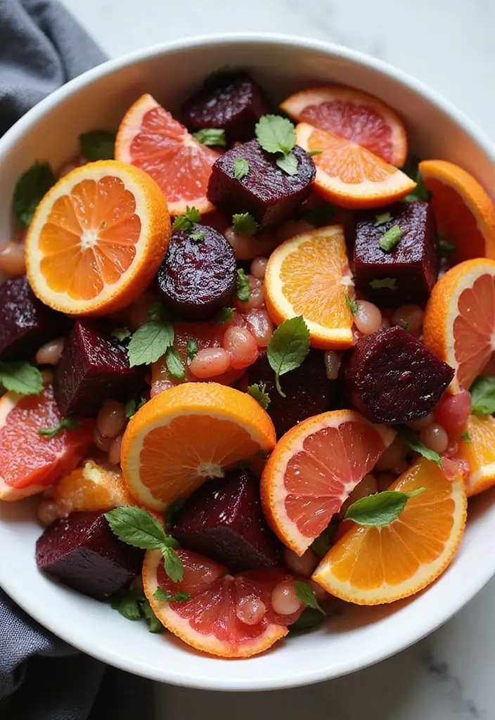 30 Raw Salad Recipes That Are Fresh and Full of Crunch - 23. Roasted Beet and Citrus Salad