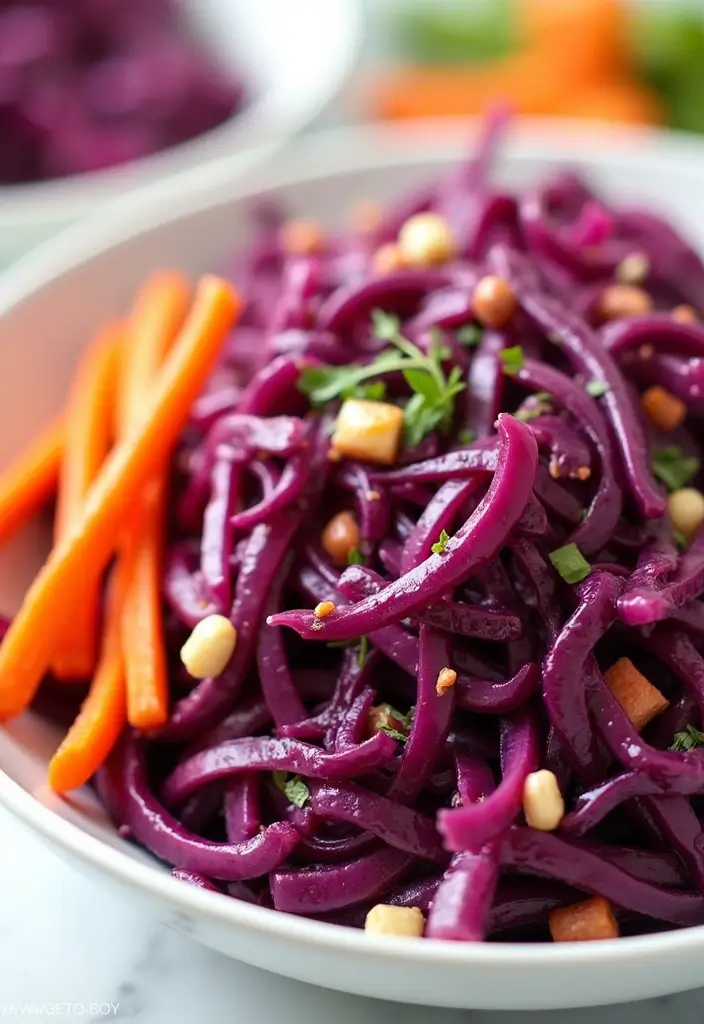 30 Red Cabbage Salad Recipes That Are Fresh and Vibrant - 1. Classic Red Cabbage Slaw