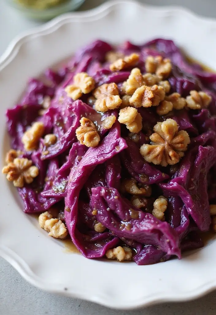 30 Red Cabbage Salad Recipes That Are Fresh and Vibrant - 15. Roasted Red Cabbage Salad