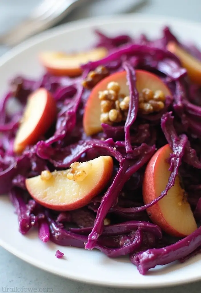 30 Red Cabbage Salad Recipes That Are Fresh and Vibrant - 2. Sweet and Savory Red Cabbage Salad
