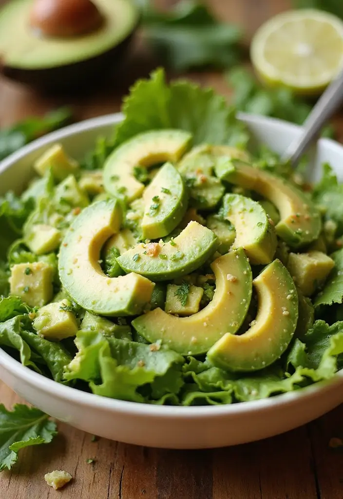 30 Romaine Salad Recipes That Are Crisp and Flavorful - 12. Zesty Avocado and Romaine Salad