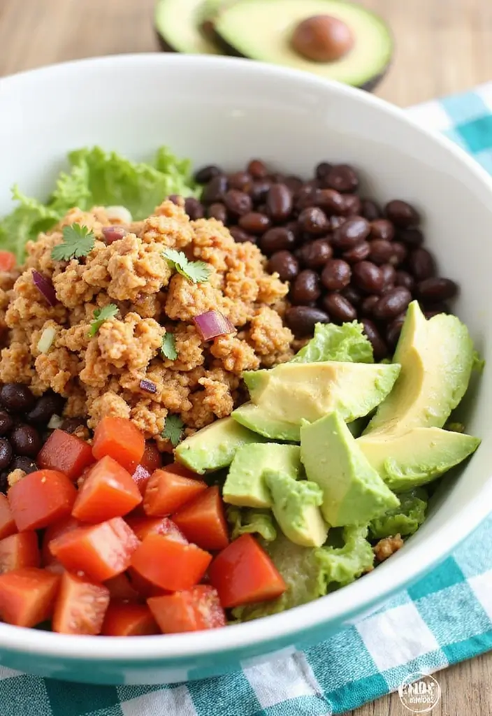 30 Romaine Salad Recipes That Are Crisp and Flavorful - 3. Spicy Taco Romaine Salad